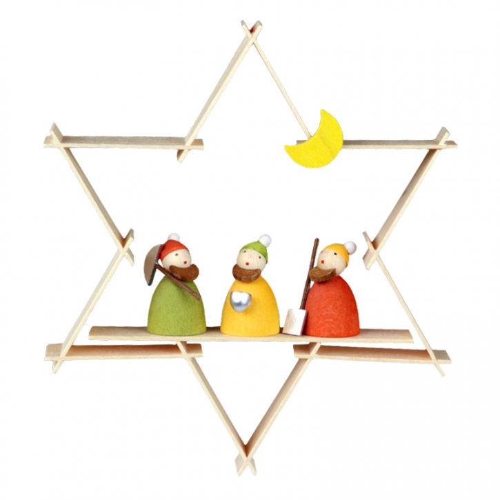 Star-shaped tree ornament <br>»Gnomes«